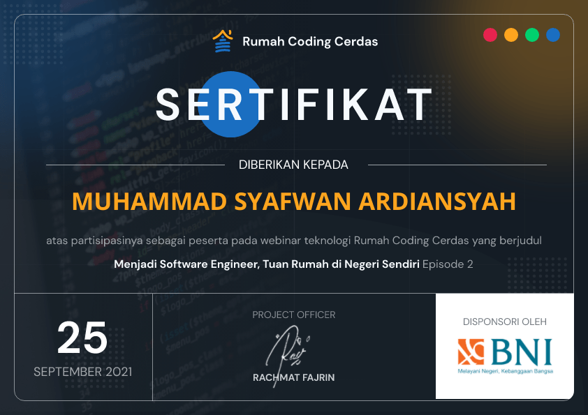 Certificate 3