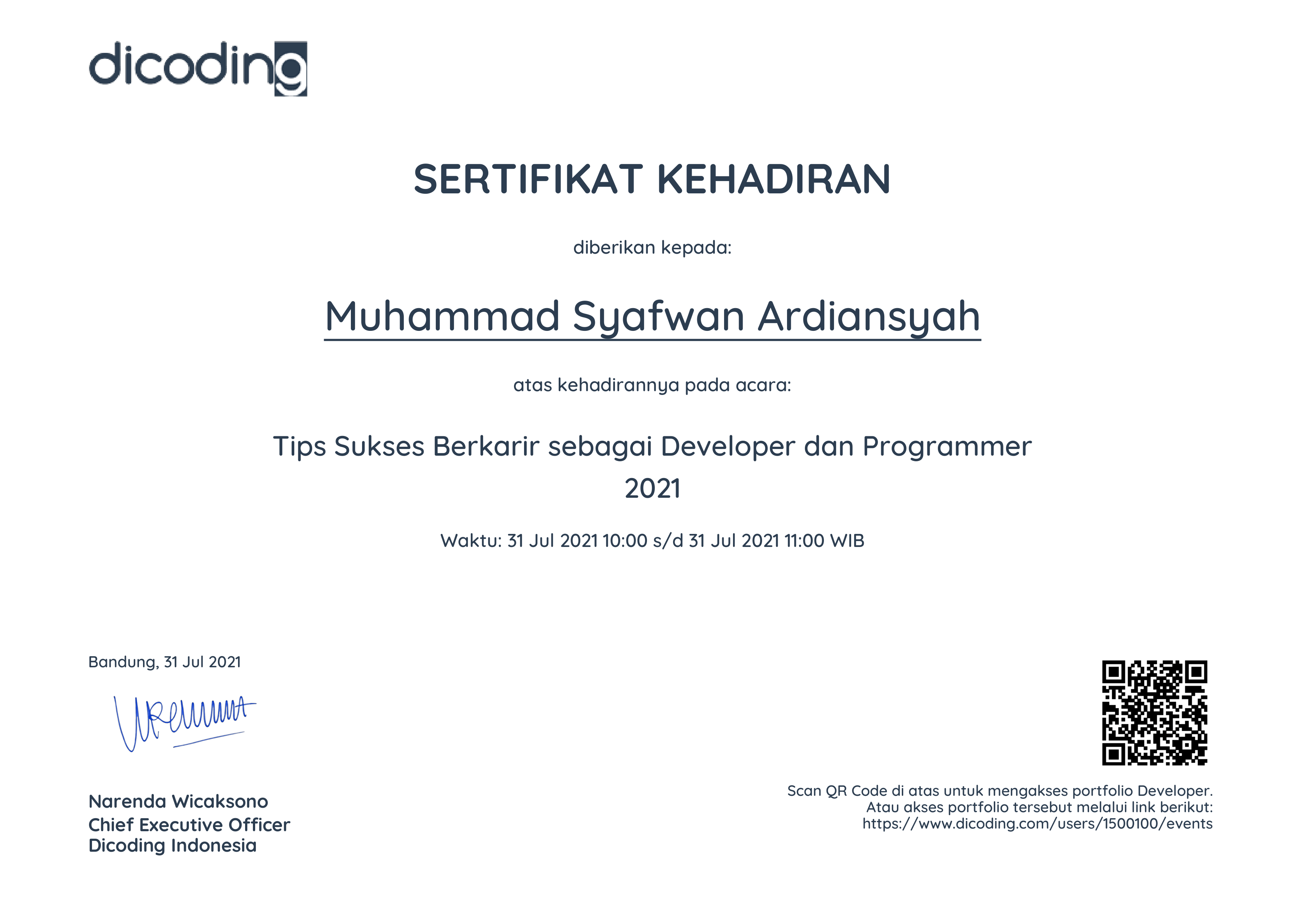 Certificate 7